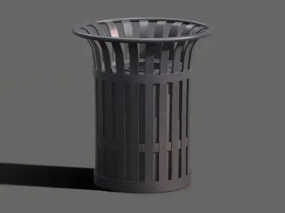 Basket                     Low Poly PBR asset props Low-poly 3D model