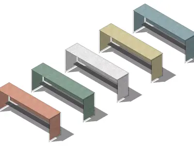 Simple Bus Stop 3D model