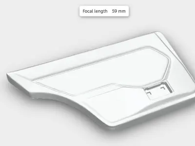 Mercedes W124 Door Panel 3D print model