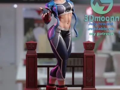 cammy street fighter 3D print model buy