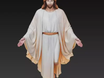 Divine Savior - Holy Religious Statue 3D Model 3D print model