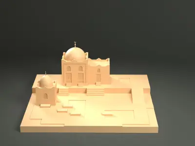 Al Nejashi Mosque 3D print model