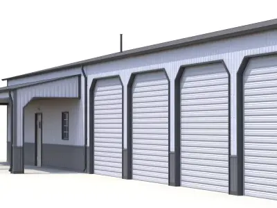 Industrial Building 34 PBR  Low-poly 3D model