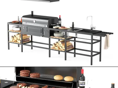 Barbecue 48 3D model