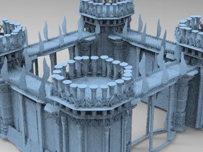 Elden Celtic Ring Bridge Castle 1   3D model