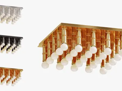 Meurice ceiling light designed by jonathan adler 3D model