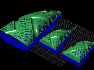Half set 0074 3D print model