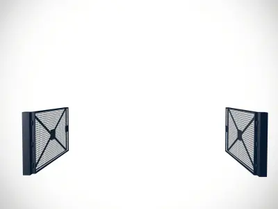 entrance gate  Low-poly 3D model