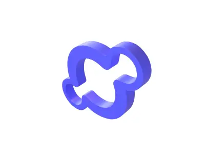 Helium Coin V4 001 Low-poly 3D model