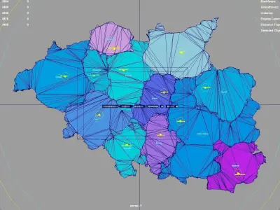 Cankiri  Central Anatolia Region  Turkey map region geography 3D model