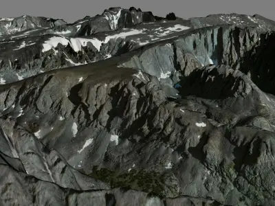 Bomber Mountain 3D model