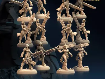 Punisher Nude and Normal Set x6 3D print model