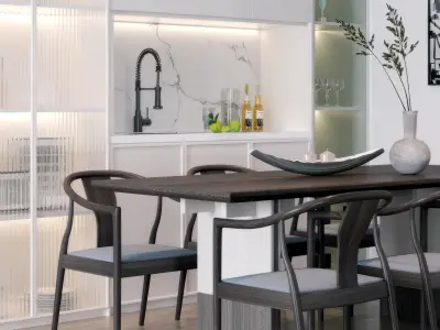 Modern decoration style 3D model