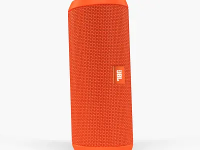 JBL Flip 3 portable bluetooth speaker Low-poly 3D model