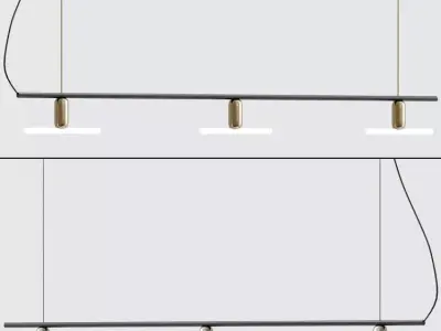 Nedgis Linear Chandelier 3D model