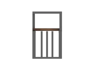 Bench 3D model 10