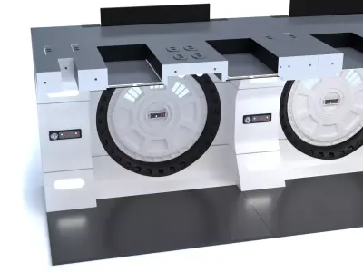 The Mandalorian - Rebel Prison Ship 4 - Cell Hallway 1-12 scale 3D print model