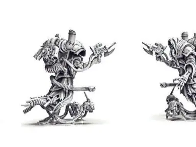 Dark Techno - Archaeopriest 3D print model