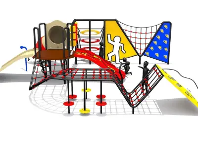 Wave Playground Low-poly 3D model