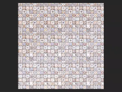 Mixed Color Tiles - Texture Texture