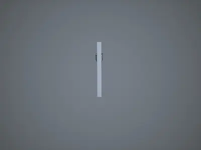 Interior Door with Frame Low-poly 3D model