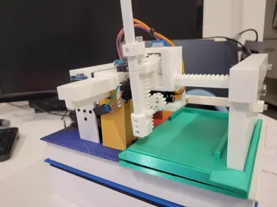 3 Axis Cartesian Robot Drive  3D Printable CNC Plotter 3D print model