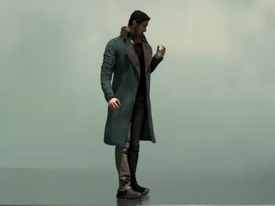 Officer K  Low-poly 3D model