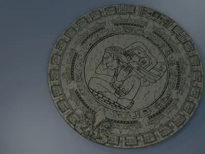 3D Mayan calendar  3D model