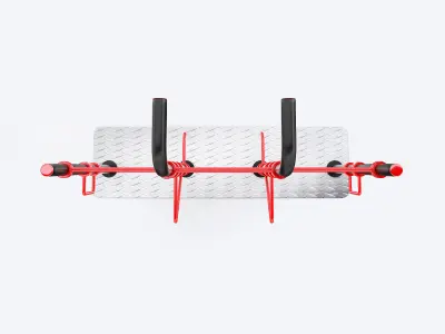 outdoor street fitness workout equipment 3D model