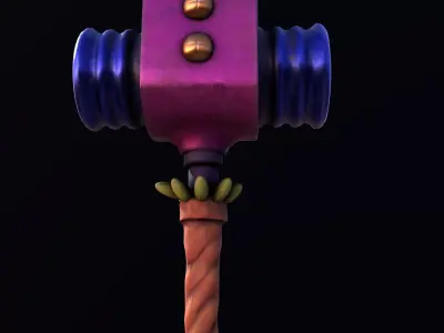 Stylize Hammer Low-poly 3D model