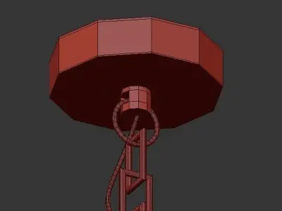 Modern Geometric Globe Chandelier 3D model