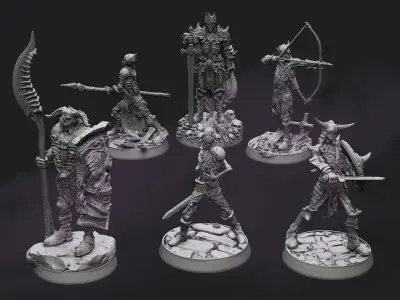 UNDEAD COURT set 3D print model