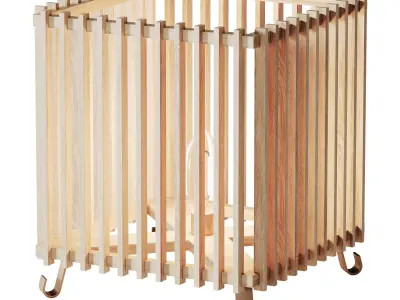 Japanese style floor lamp 3D model