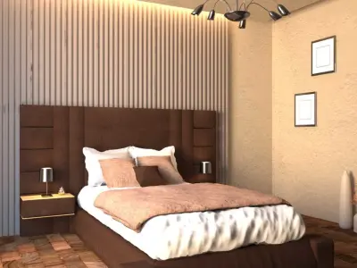 modern bedroom 3D print model