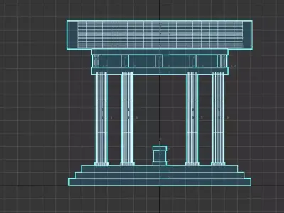 Roman style Building 3D model