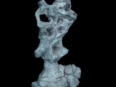 Capital - Garden - Rockery 01 3D model