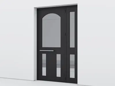 Aluminium door 353 3D model