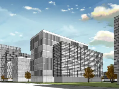 130 industrial parks and industrial park models 3D model