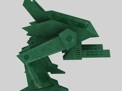 Drone robot Low-poly 3D model