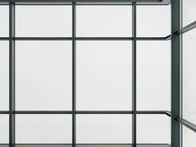 Panoramic glazing Stained glass B1 Low-poly 3D model