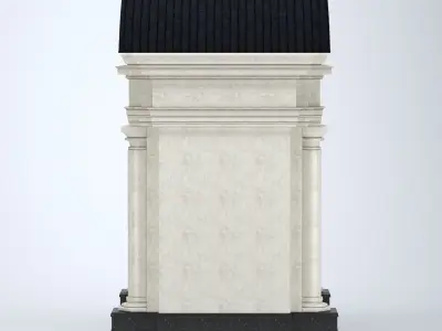 Portal architecture 3D model