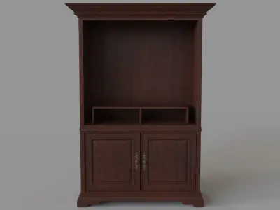 Old Entertainment Media Console 3D model