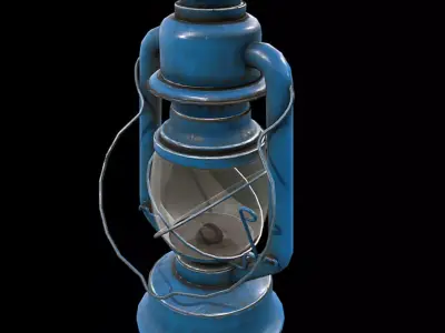 Hurricane Lantern - Storm Lamp Low-poly 3D model