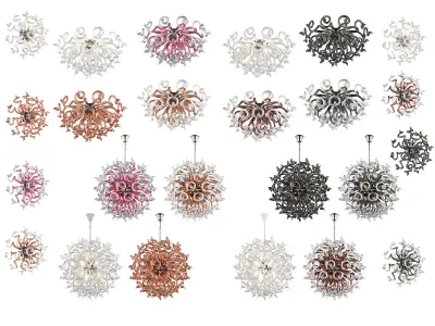 890 Medusa Lightstar Collection of Lamps 3D Model Pack