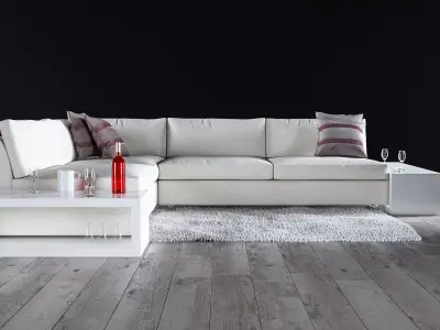 Sofa set - Interior Furniture 06 3D model