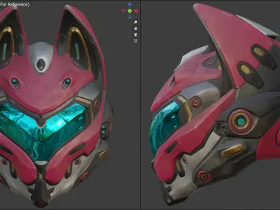 STL models helm for Yui Spec Ops Cat 3D print model