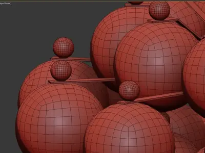 Beautiful Pair Of Chandeliers 3D model