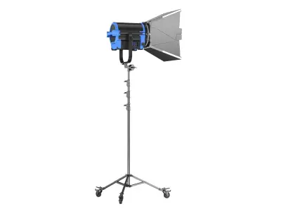 Arri L-Series L10-C with Stands and Bandoor 3D model