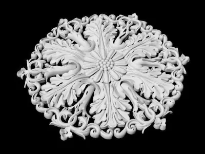 rosette dekor 3D model 33