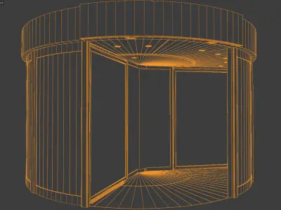Revolving door Dorma KTC-3 3D model